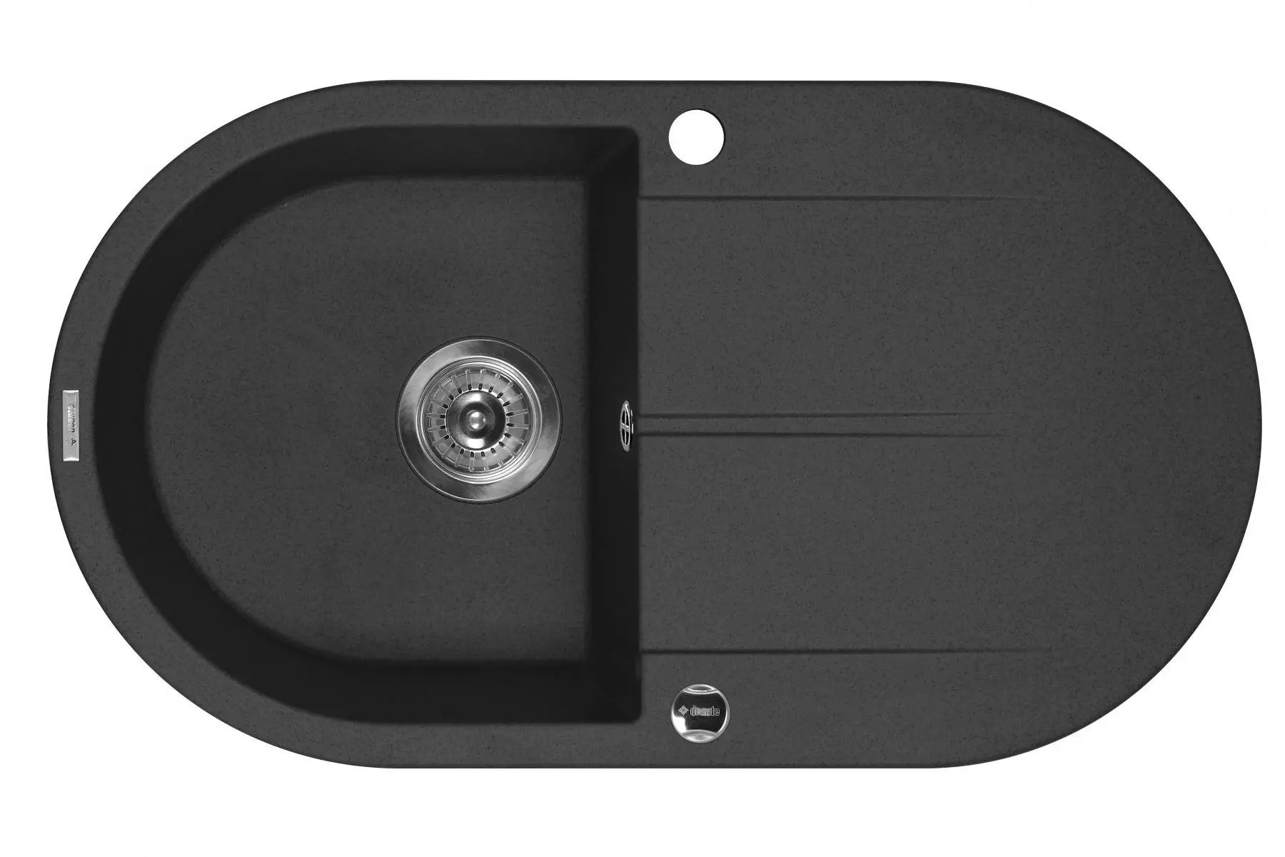 Zlewozmywak Deante PIVA ZQI 211B Granitowy Grafitowy