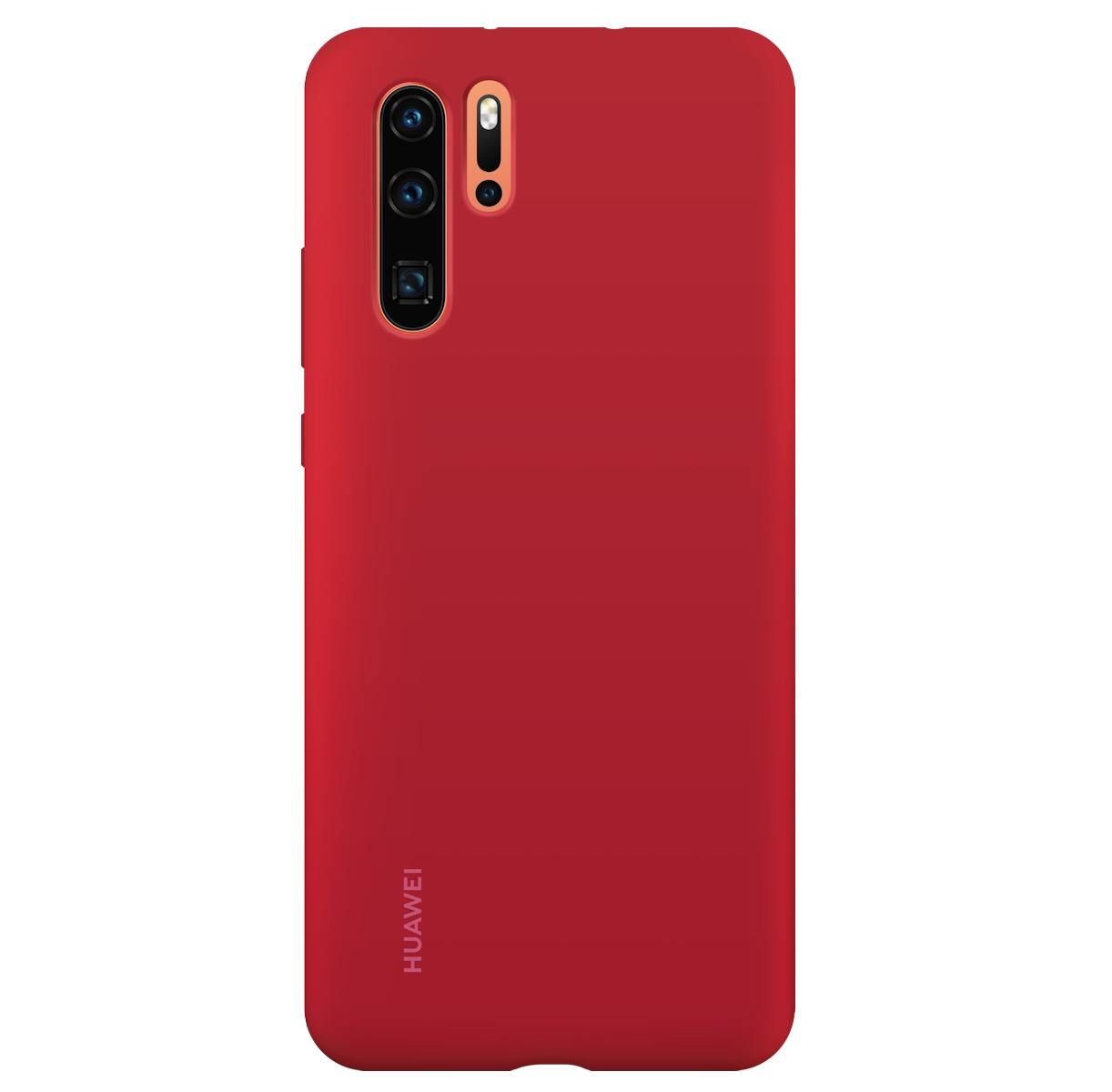 Huawei P30 Pro Silicone Case (czerwony)