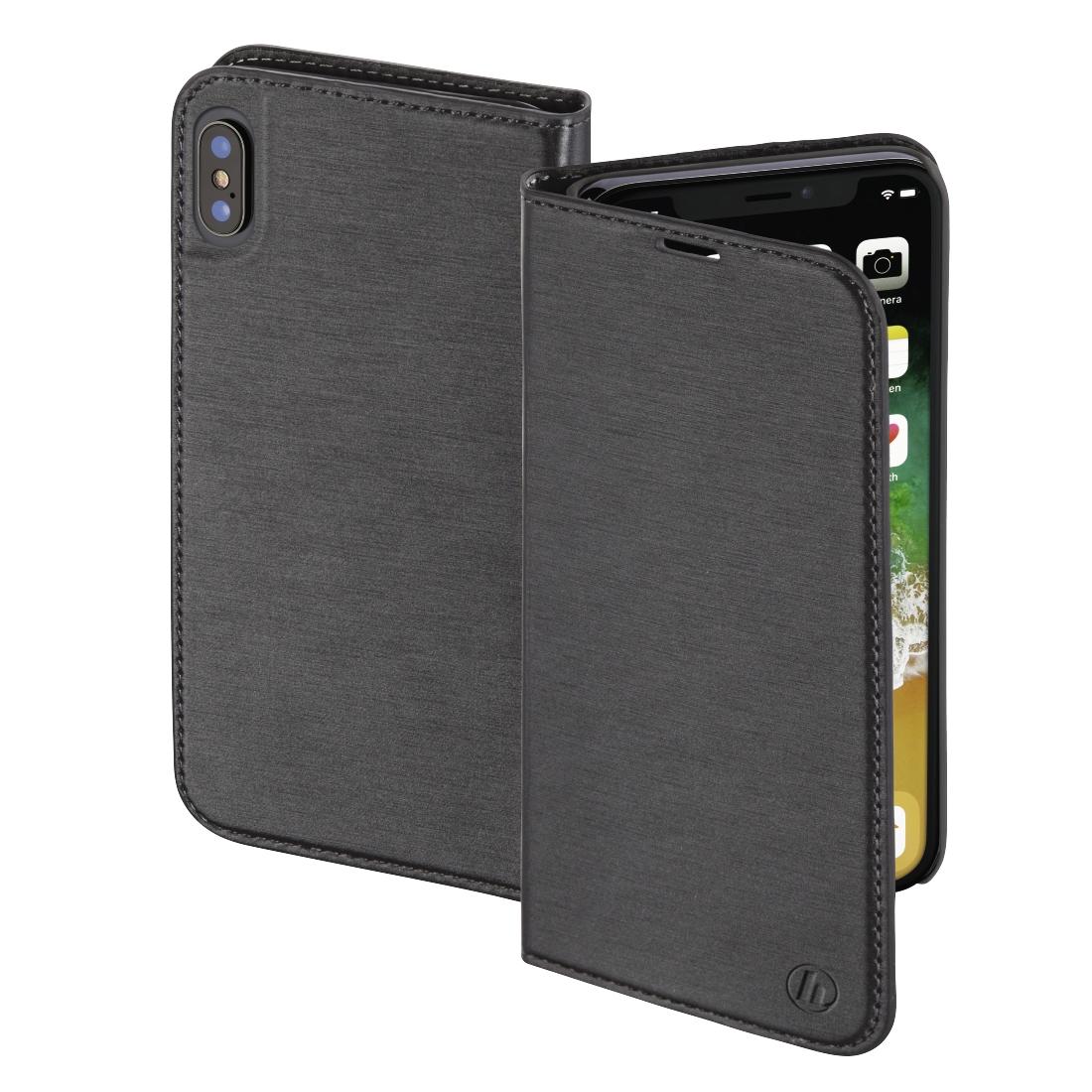 Hama Slim Booklet Case iPhone X (ciemnoszary)