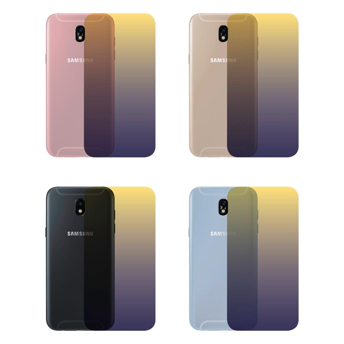 Hama Mirror Cover Samsung Galaxy J5 2017 (żółty/fioletowy)