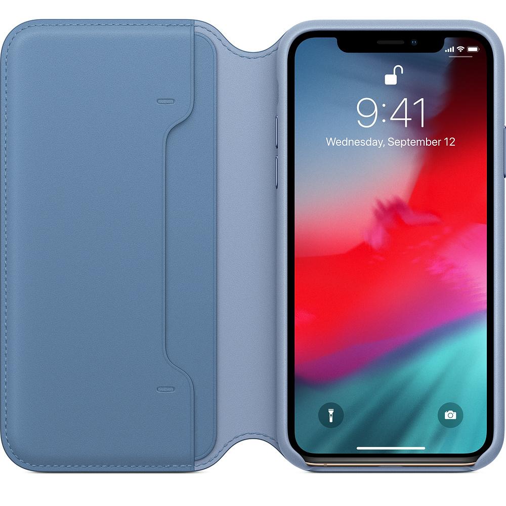 Etui Apple Leather Folio do iPhone Xs MVFD2ZM/A (chabrowe)