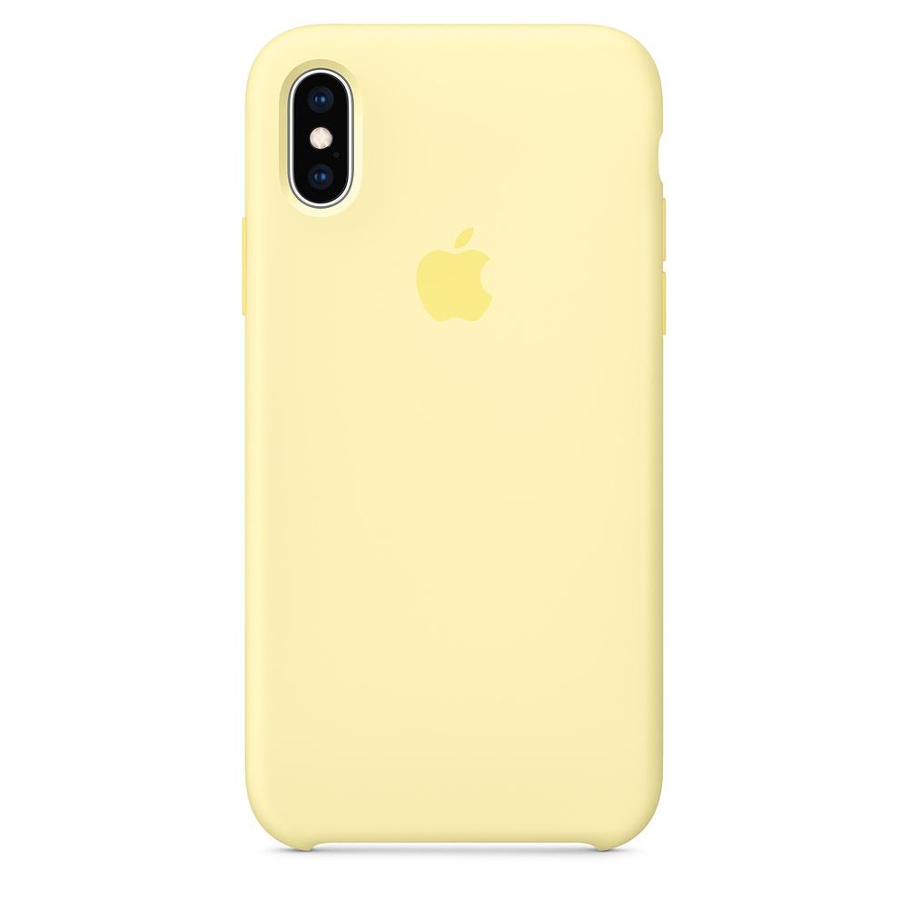 Apple Silicone Case iPhone Xs MUJV2ZM/A (łagodny żółty)