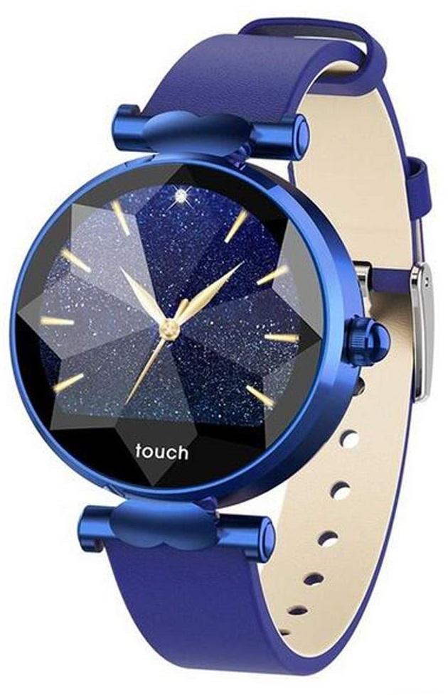 Smartwatch Garett Women Lisa (niebieski skórzany)