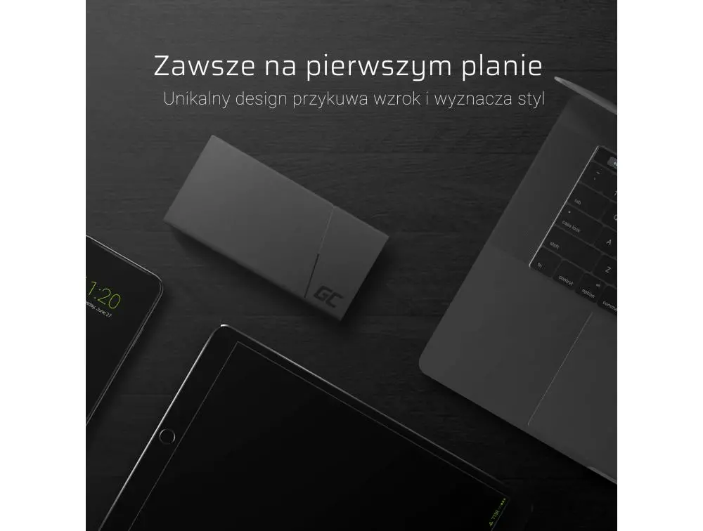 Powerbank Green Cell Prime 10000mAh 18W Czarny