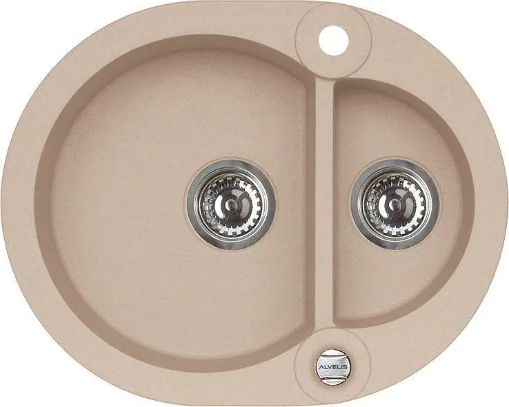 Zlewozmywak Alveus Roll 80 1218155 Granitowy Beżowy