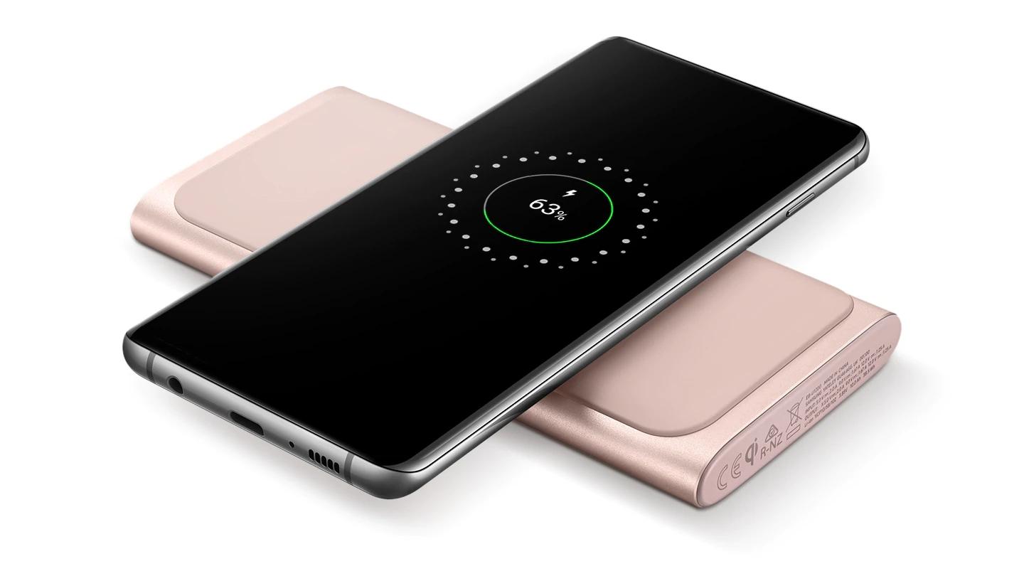 Powerbank Samsung Wireless Battery Pack EB-U1200CP 10000mAh 15W Różowy