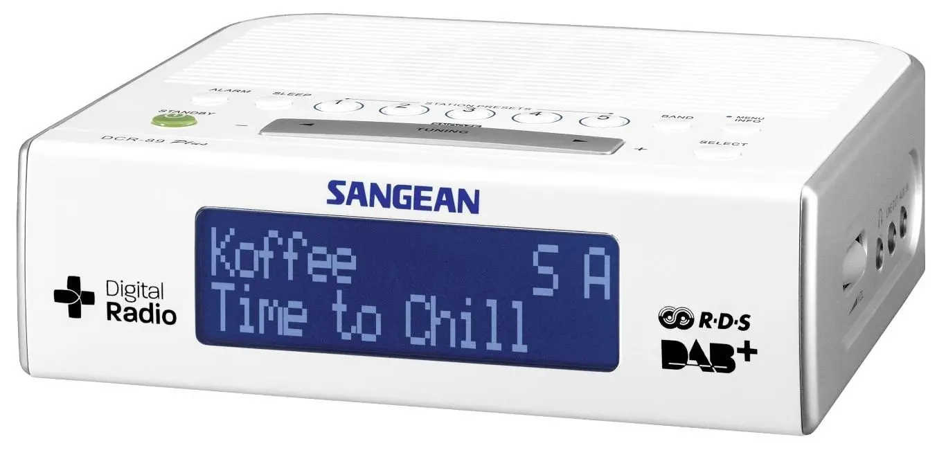 Radiobudzik Sangean ATOMIC 89 DCR-89+ Biały