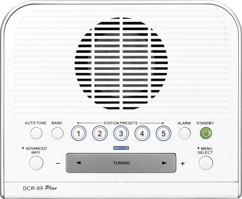 Radiobudzik Sangean ATOMIC 89 DCR-89+ Biały