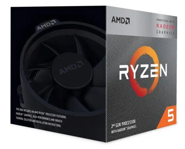 Procesor AMD Ryzen 5 3400G BOX (YD3400C5FHBOX)
