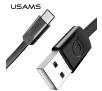 Kabel USAMS płaski U2 USB-C US-SJ200 Czarny