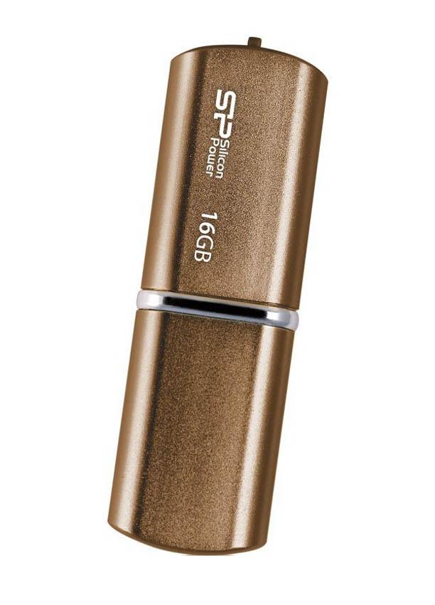 PenDrive Silicon Power LuxMini 720 16GB USB 2.0 (brązowy)