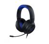 Słuchawki przewodowe z mikrofonem Razer Kraken X Console Nauszne Czarno-niebieski