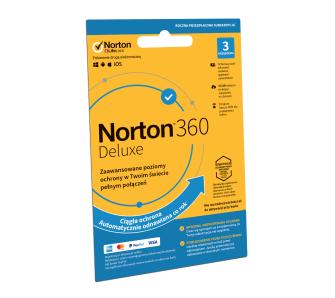Antywirus Norton 360 Deluxe 25GB 3 Urządzenia/1 Rok Kod aktywacyjny