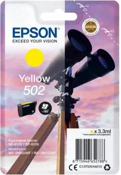Tusz Epson 502 C13T02V44010 Żółty 3,3 ml