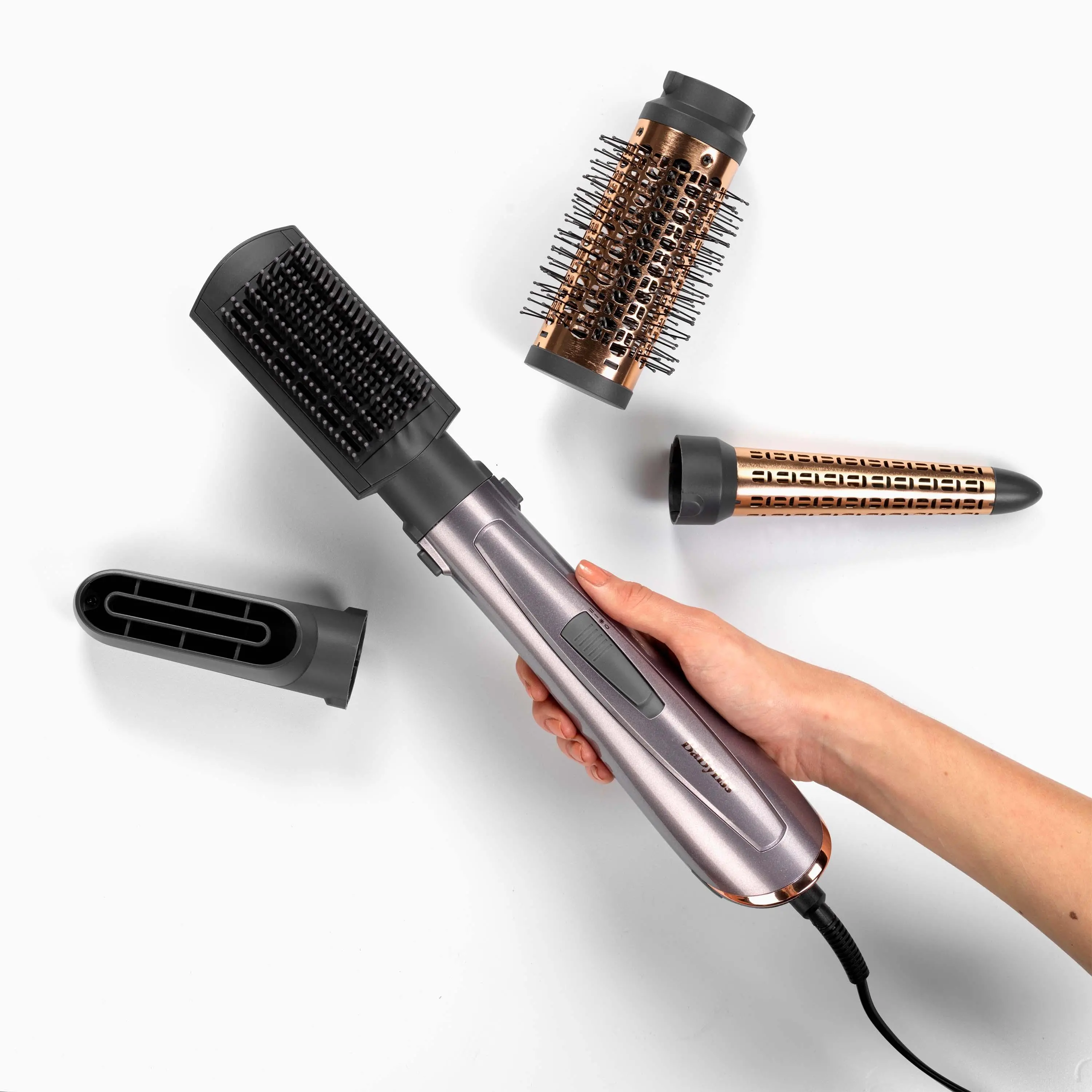 Suszarko-lokówka BaByliss Air Style 1000 Hot Air AS136E 1000W Jonizacja Zimny nawiew Średnica szczotki 50mm 2 poziomy temperatury