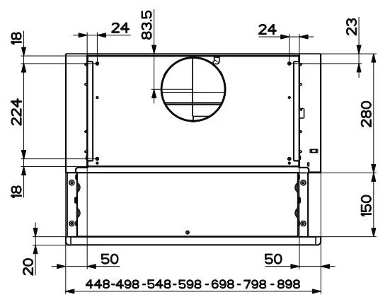 Okap Beko b300 CTB 6250 B Czarny