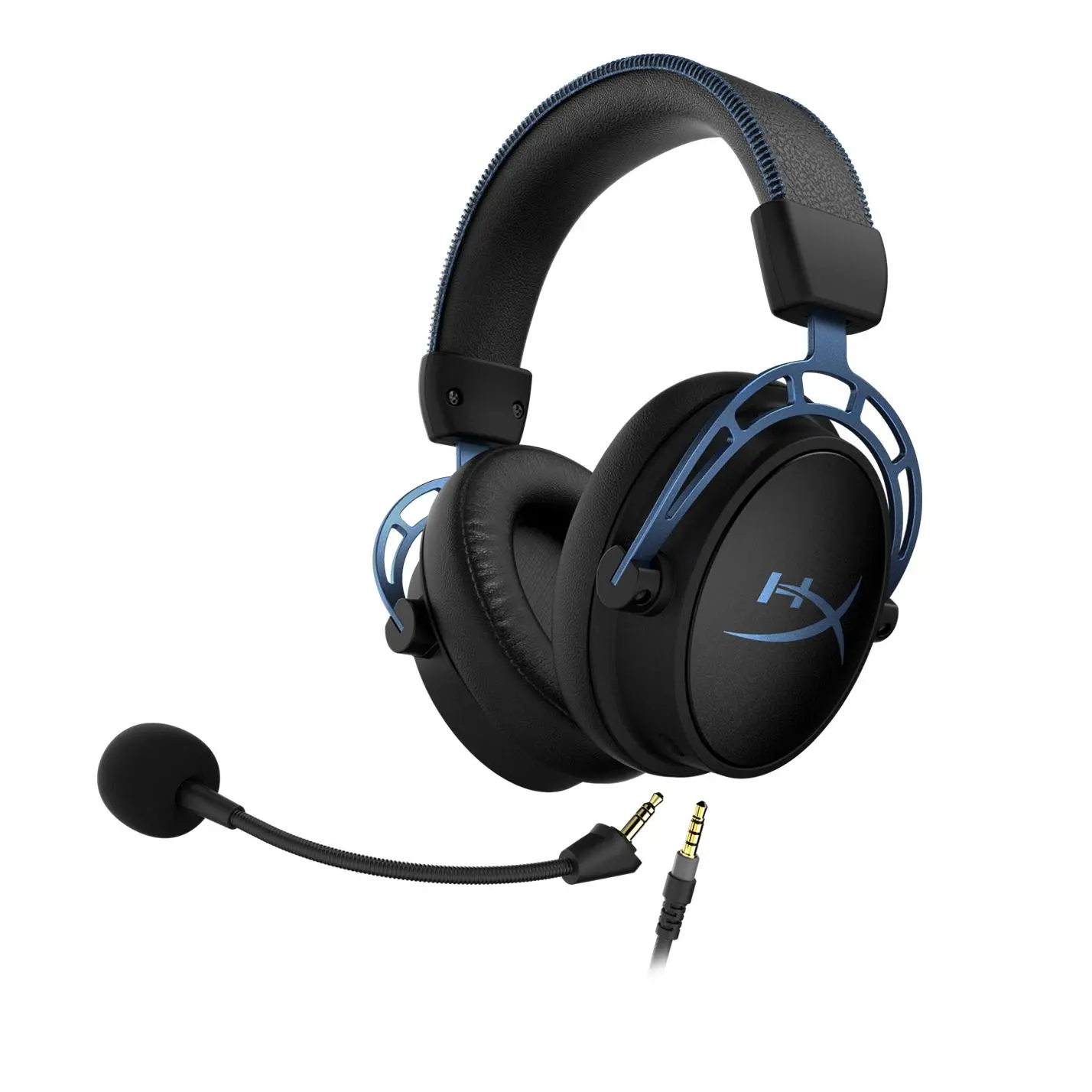Słuchawki przewodowe z mikrofonem HyperX Cloud Alpha S HX-HSCAS-BL/WW Nauszne Czarno-niebieski