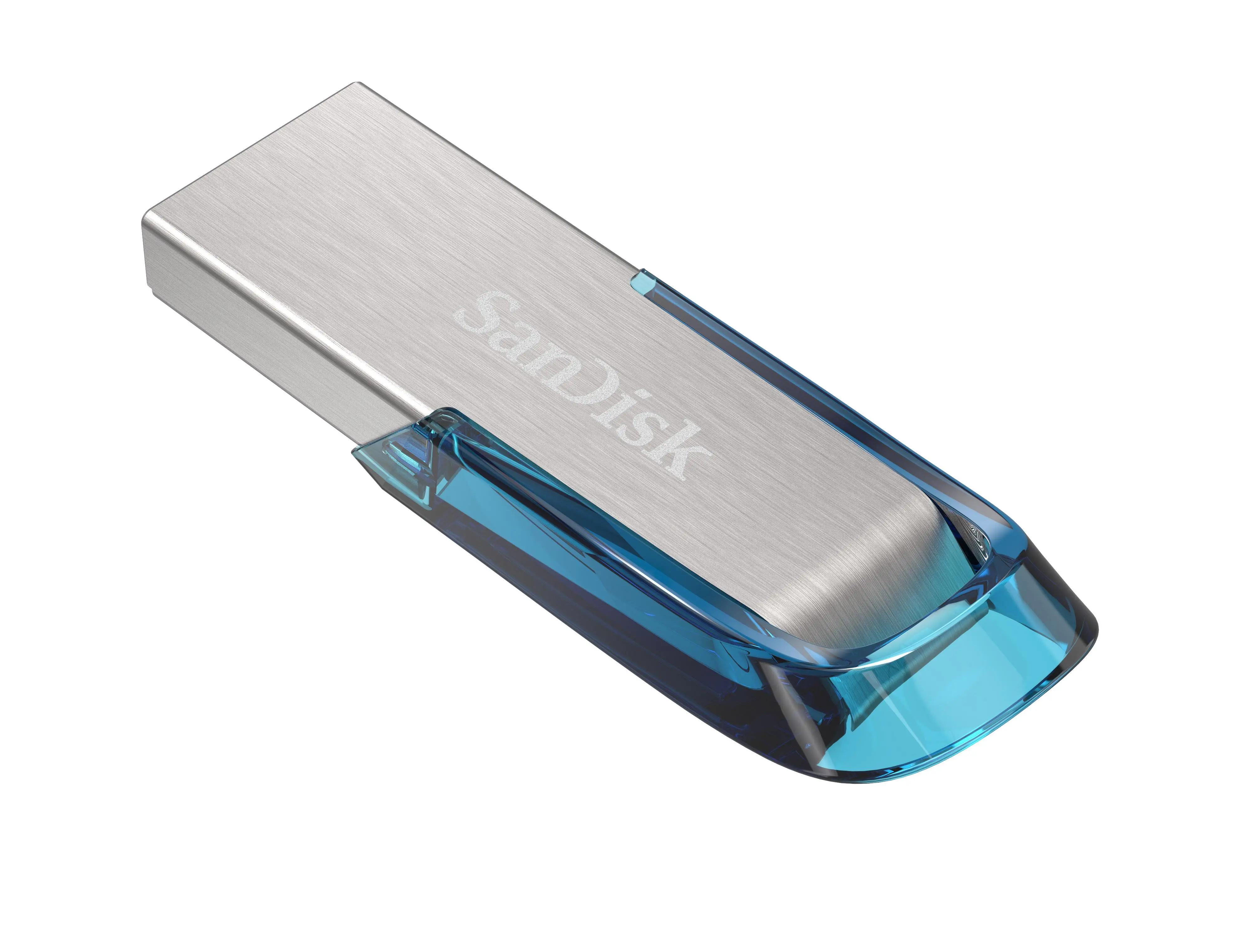 PenDrive SanDisk Ultra Flair 128GB USB 3.0 Srebrno-niebieski
