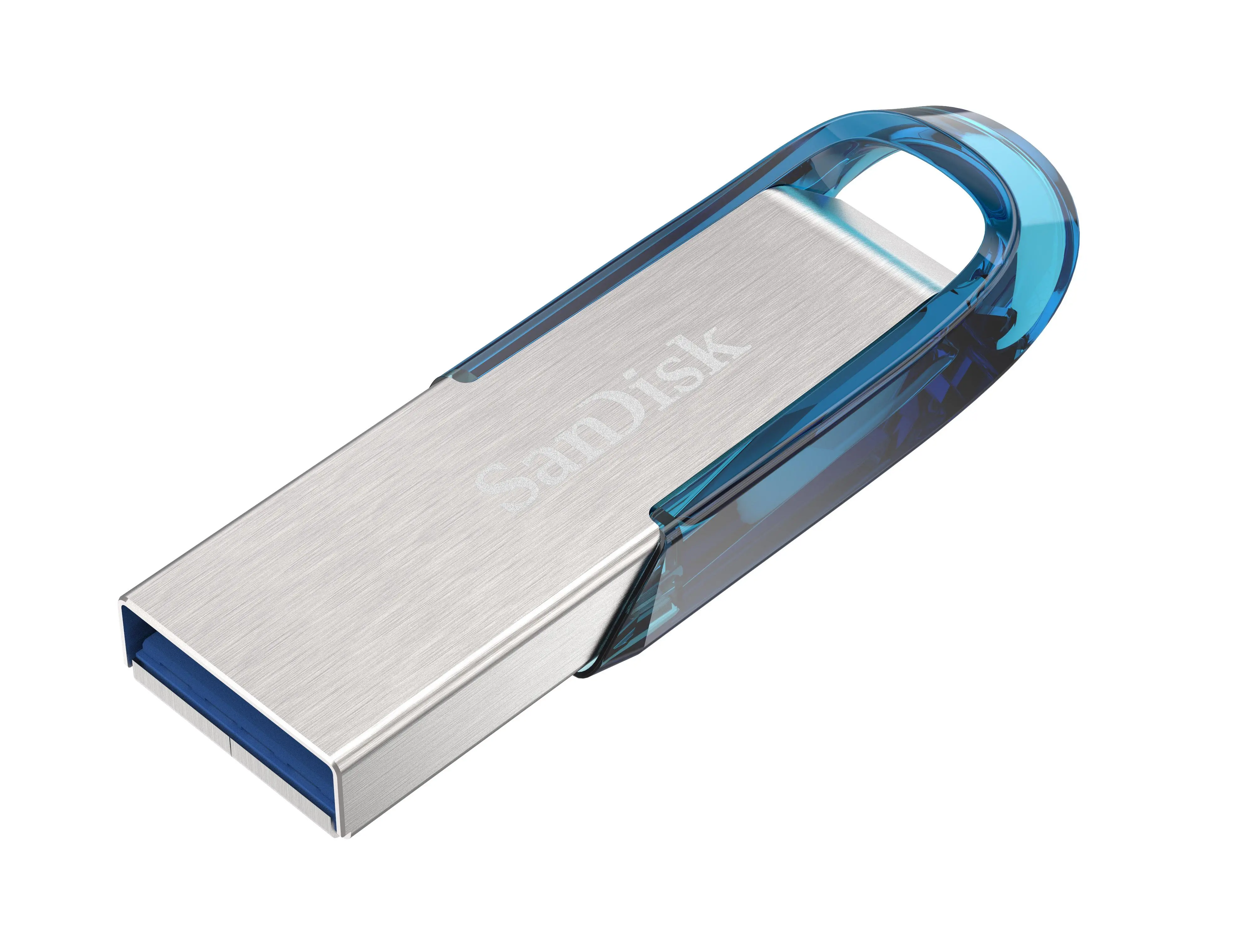 PenDrive SanDisk Ultra Flair 128GB USB 3.0 Srebrno-niebieski