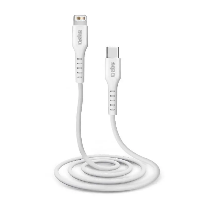SBS USB-C do Lightning 1m Bialy