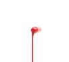 Słuchawki bezprzewodowe JBL TUNE 115BT - dokanałowe - Bluetooth 4.2 - czerwony