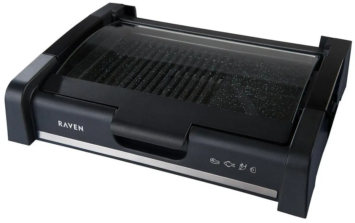 Grill elektryczny Raven EGE001N 875cm2 z powłoką marmurową