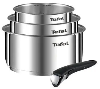 Zestaw garnków Tefal Ingenio Silver Indukcja Stal nierdzewna 4 elementy