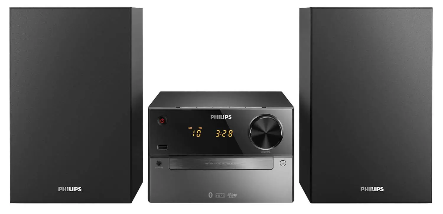 Wieża Philips BTM2310/12 15W Bluetooth Radio FM Czarno-srebrny