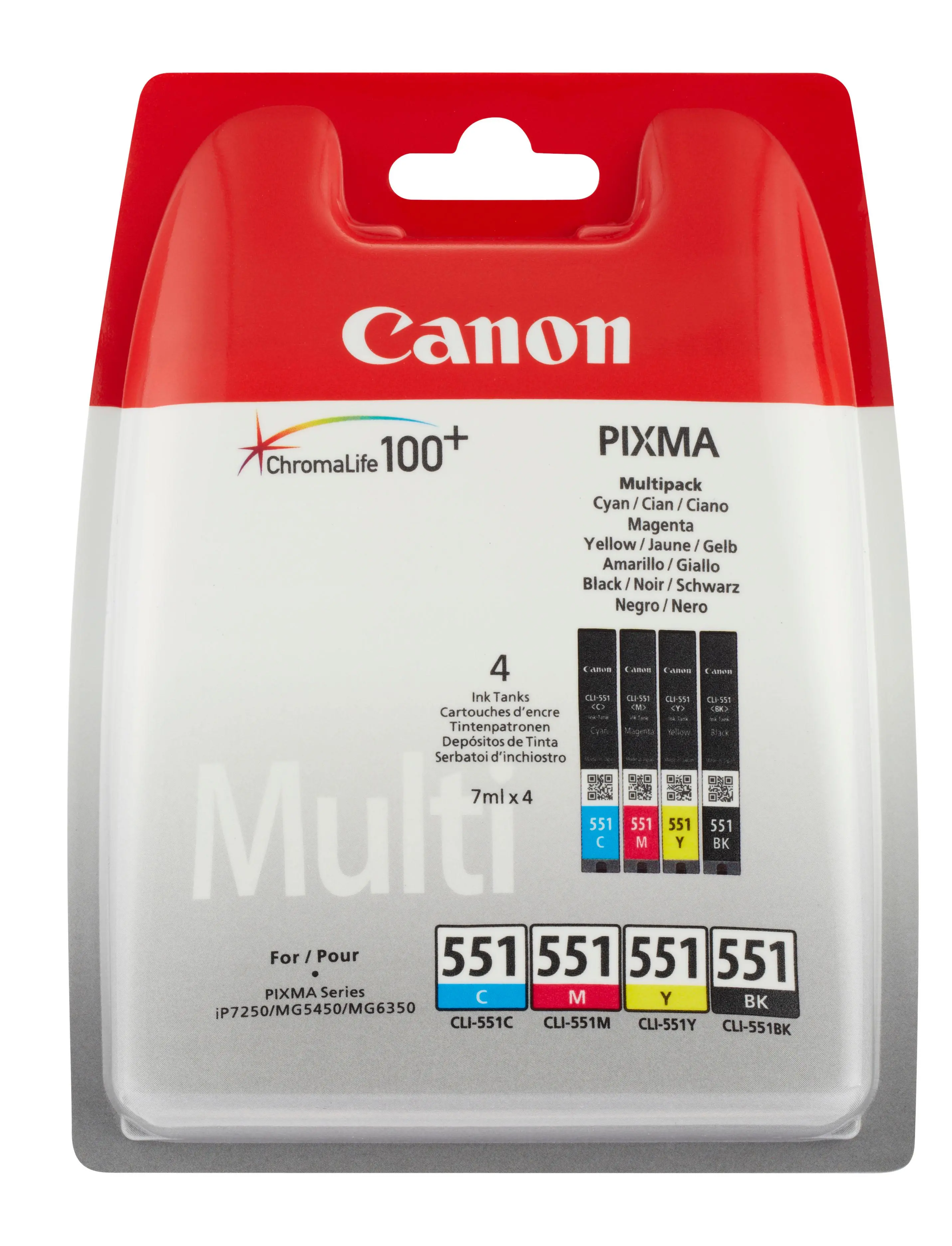 Tusz Canon CLI-551 C/M/Y/BK Kolor 28 ml