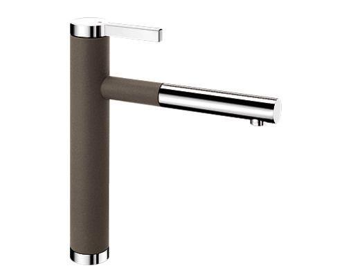 Bateria Blanco LINEE-S 518445 - kawowy/chrom - wygląd Silgranitu