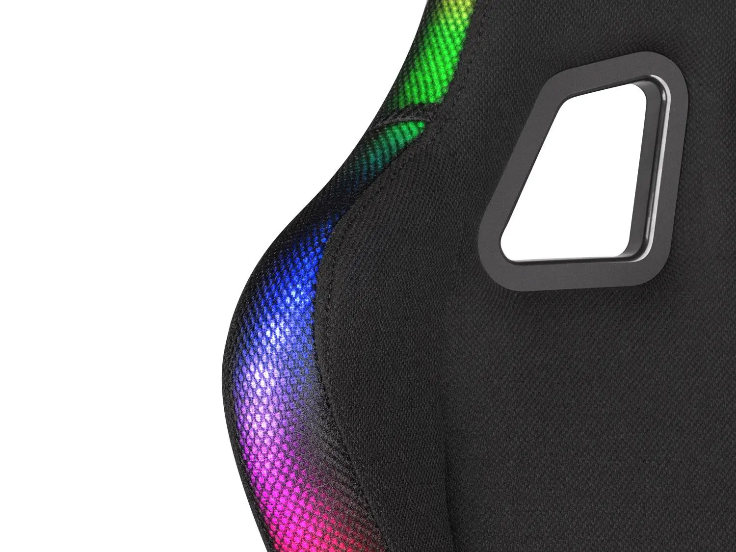Fotel Genesis Trit 600 RGB Gamingowy do 150kg Skóra ECO Tkanina Czarny