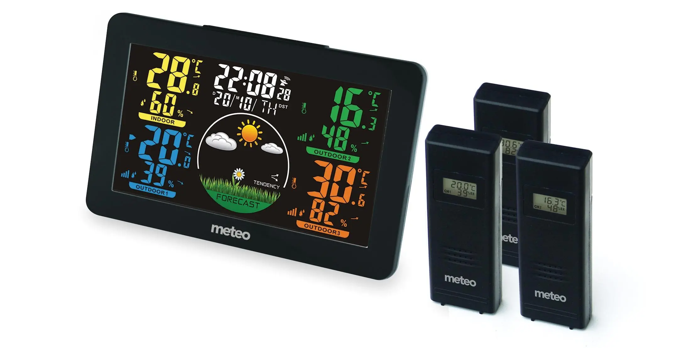 Stacja pogody Meteo SP90 3 czujniki