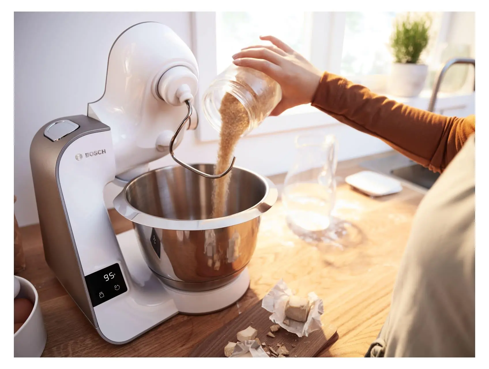 Robot kuchenny Bosch MUM5XW40 Z wbudowaną wagą Maszynką do mielenia Wyciskarką do cytrusów