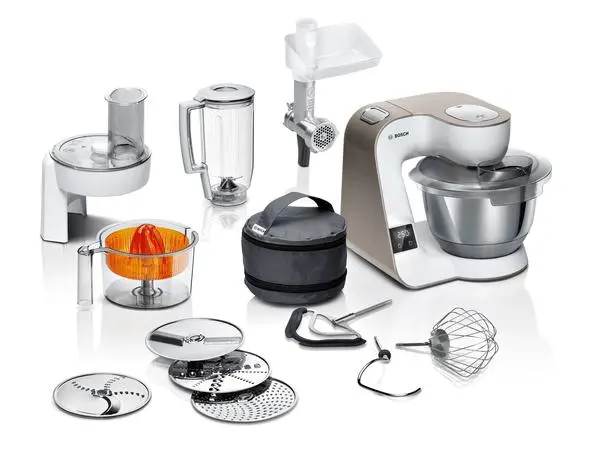 Bosch MUM5XW40 Z wbudowaną wagą Maszynką do mielenia Wyciskarką do cytrusów