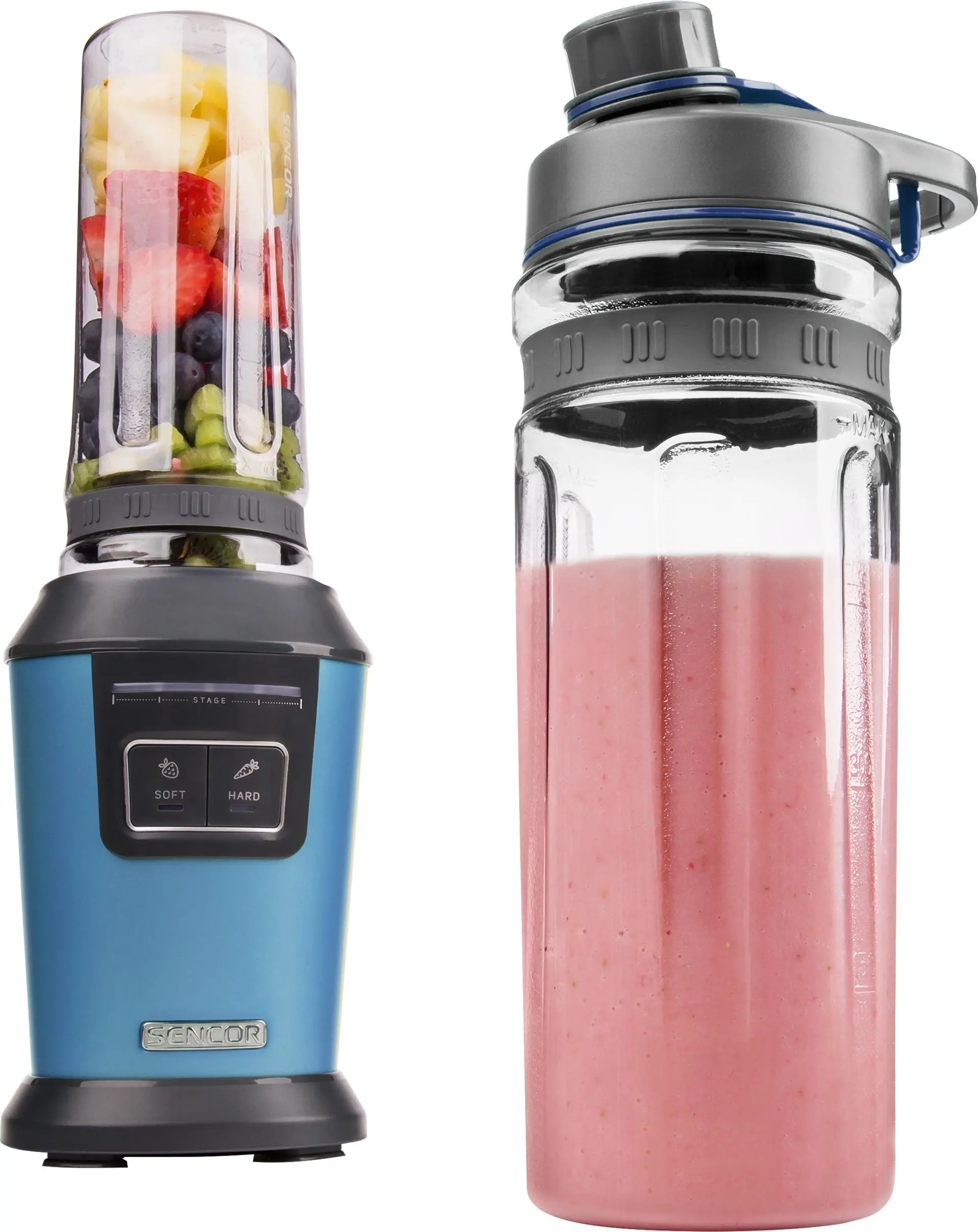Blender kielichowy Sencor SBL 7172BL 0,6l 2 butelki
