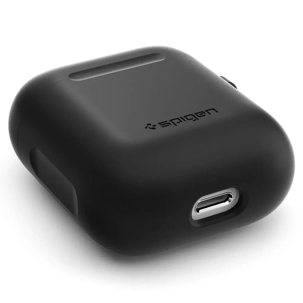 Etui na słuchawki Spigen AirPods Silicone Case 066CS24808 Czarny