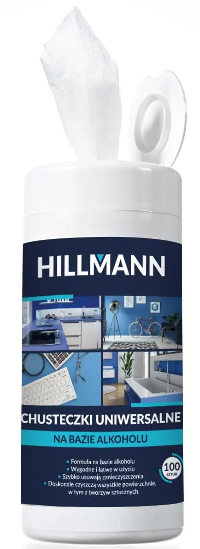 Ściereczki HILLMANN SEZHILL03 chusteczki uniwersalne z alkoholem