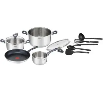 Zestaw garnków Tefal Daily Cook G713SB74 Indukcja Stal nierdzewna 11 elementów