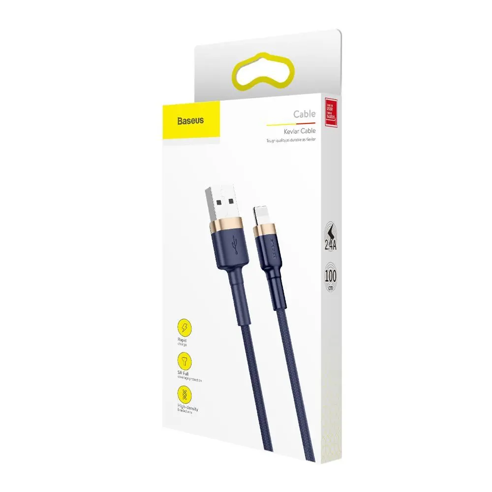 Kabel Baseus Cafule CALKLF-BV3 Złoto-niebieski 2,4A