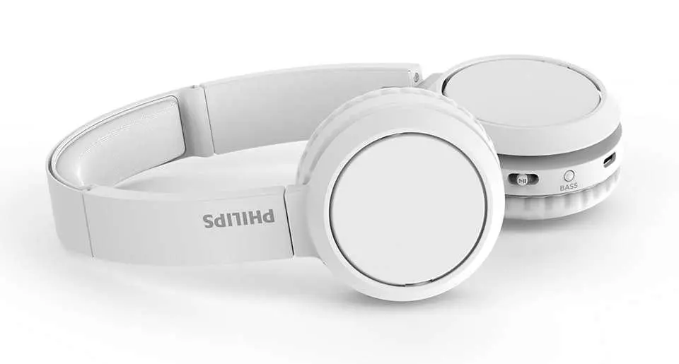 Słuchawki bezprzewodowe Philips BASS+ TAH4205WT/00 Nauszne Bluetooth 5.0 Biały