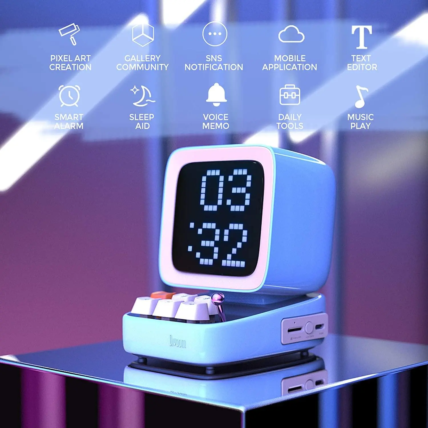 Głośnik Bluetooth Divoom Ditoo 10W Niebieski