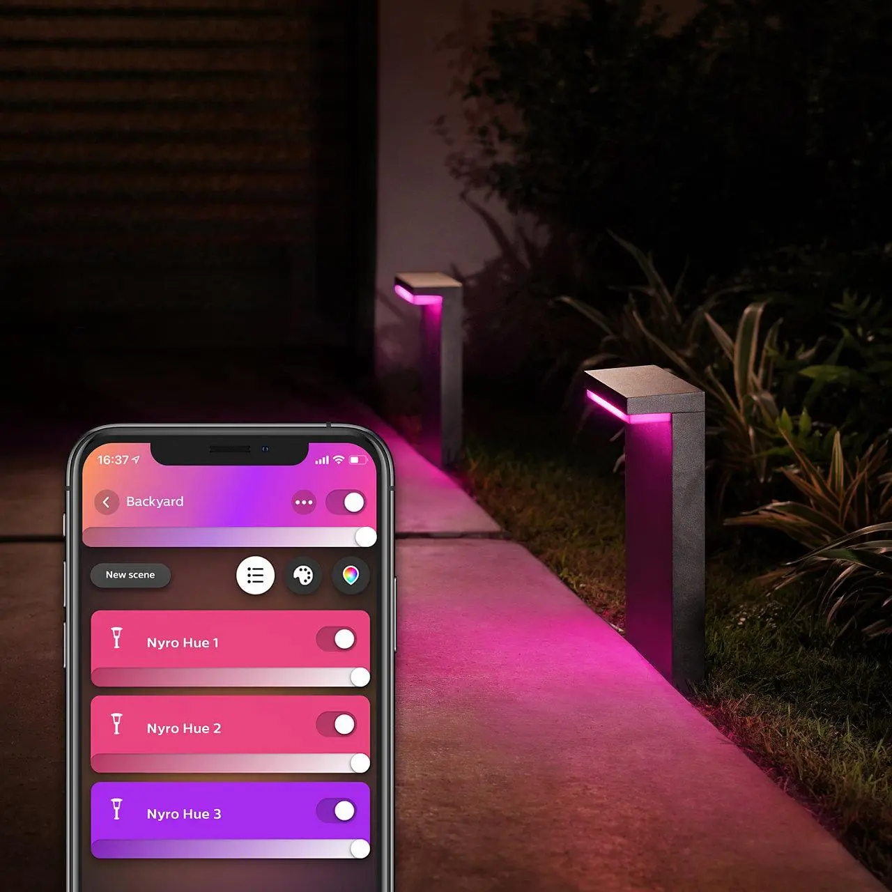 Lampa stojąca Philips Hue White and Colour Ambiance Nyro