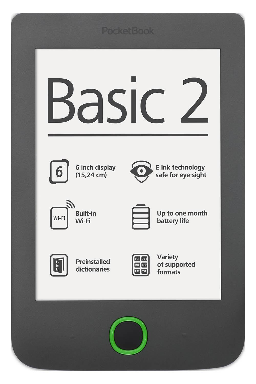 Czytnik E-booków Pocketbook Basic 2 (szary)