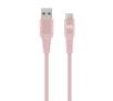 Kabel Xqisit USB-C - USB-A 2m Różowy