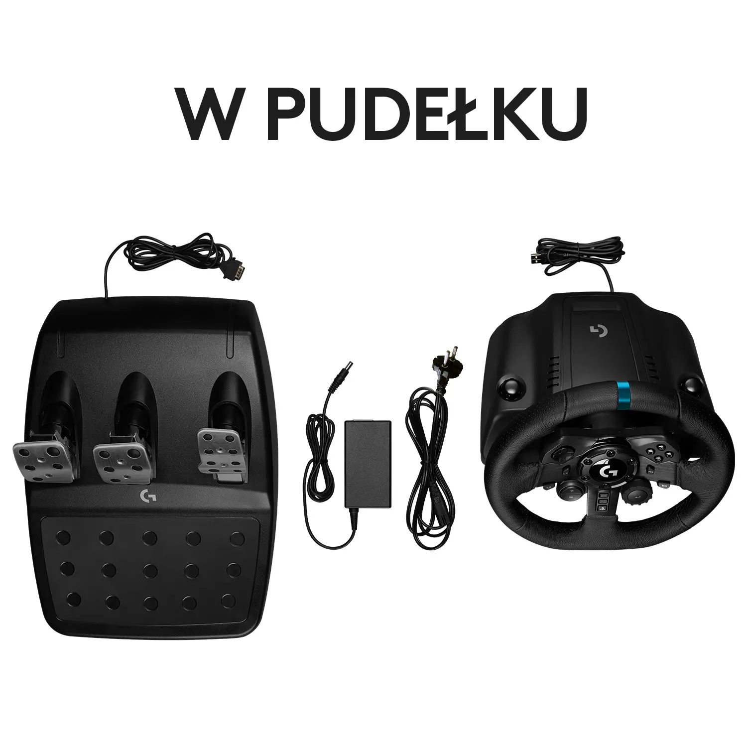 Kierownica Logitech G923 z pedałami do PS5, PS4, PC Force Feedback