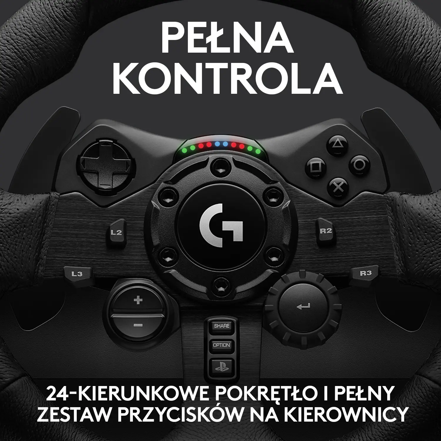 Kierownica Logitech G923 z pedałami do PS5, PS4, PC Force Feedback