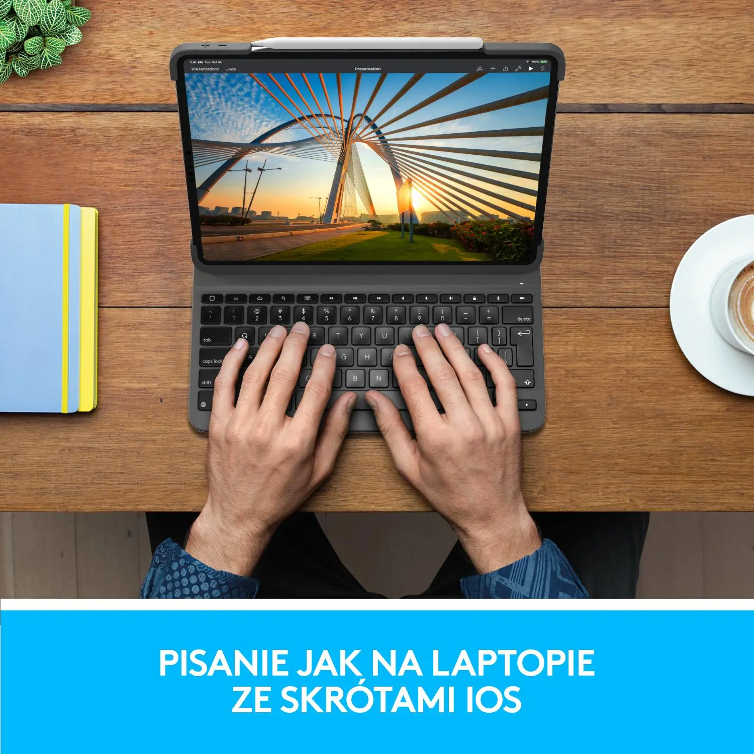 Etui na tablet Logitech Slim Folio Pro iPad Pro 11 (1. i 2.gen.) Grafitowy