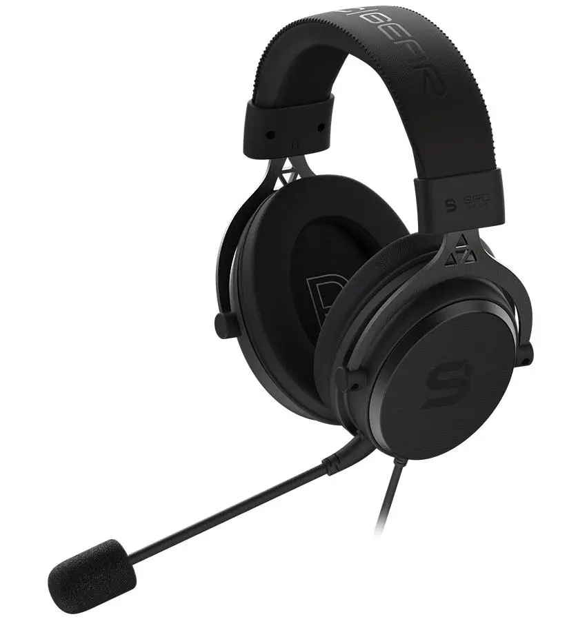 Słuchawki przewodowe z mikrofonem SPC Gear VIRO Nauszne Czarny