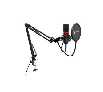 Mikrofon SPC Gear SM950 Streaming USB Microphone  (SPG053) Przewodowy Pojemnościowy Czarny