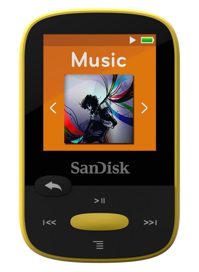 Odtwarzacz MP3 SANDISK Sansa Clip Sport 4GB (żółty)